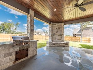 Fireplaces and Firepits #003 by Paradise Oasis Pools