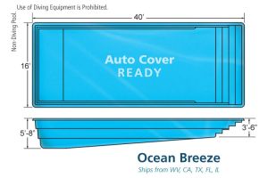 Ocean Breeze Rectangle Pools #001 by Paradise Oasis Pools